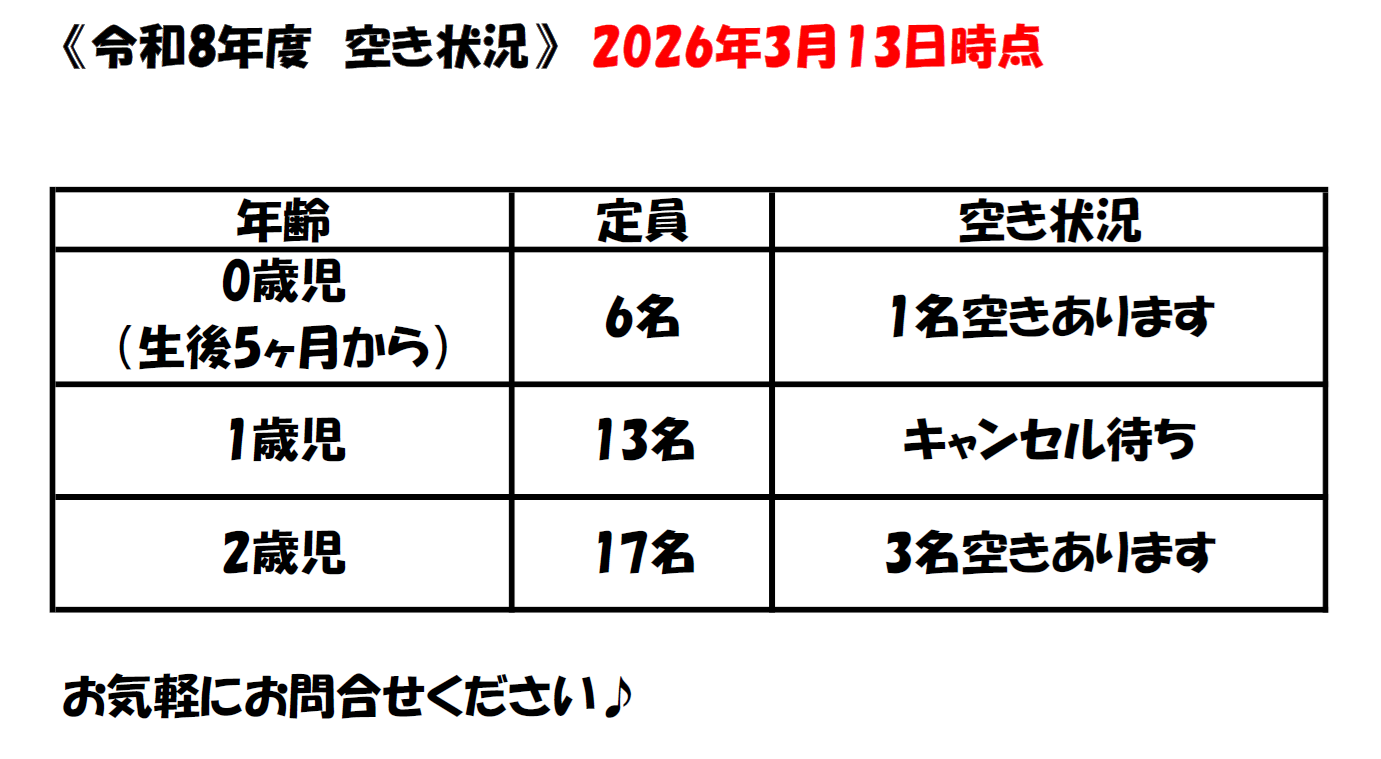 空き情報(令和8年度)